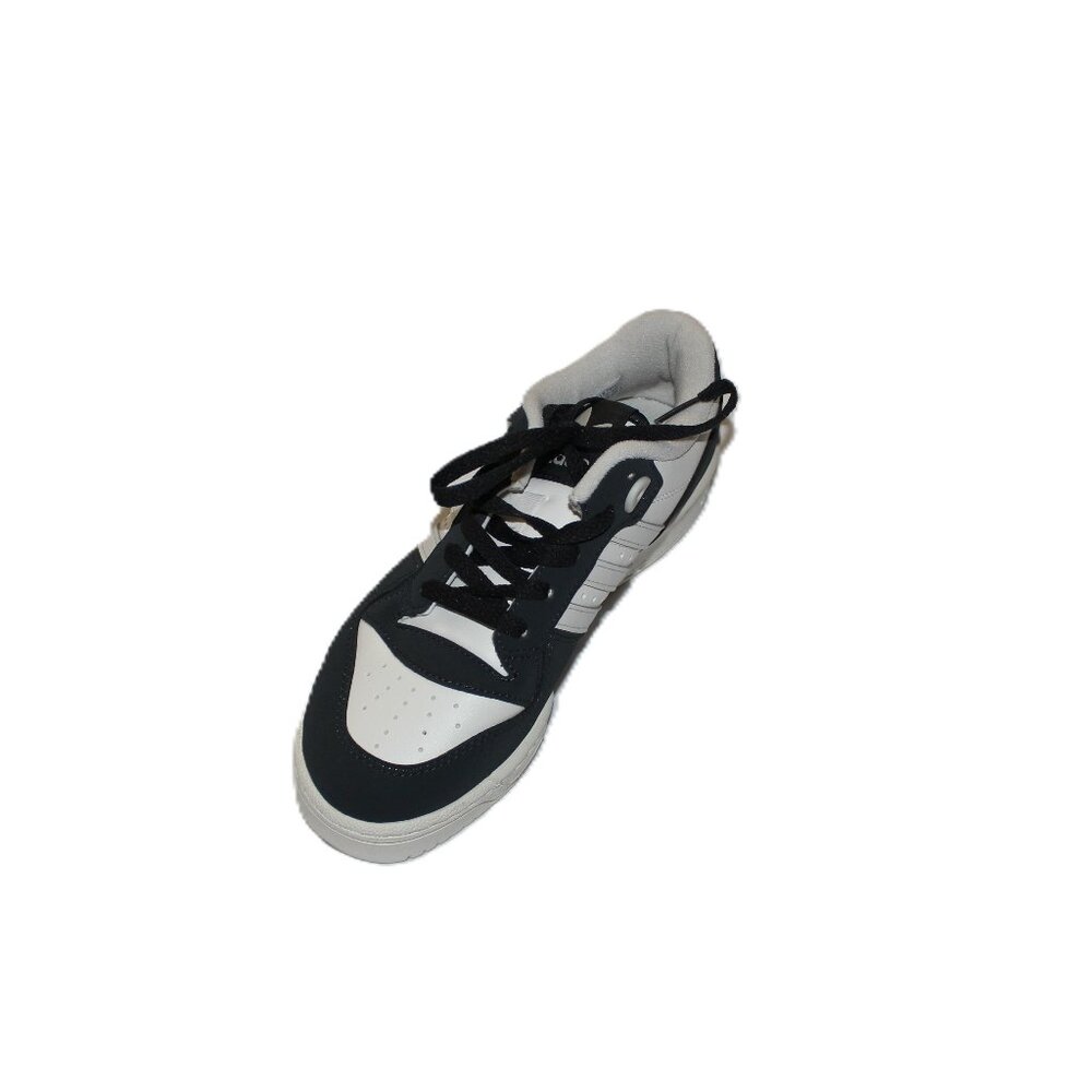 ADIDAS WOMEN'S CARBON/WHT RIVALRY LOW SNEAKERS US 6/UK4 1/2